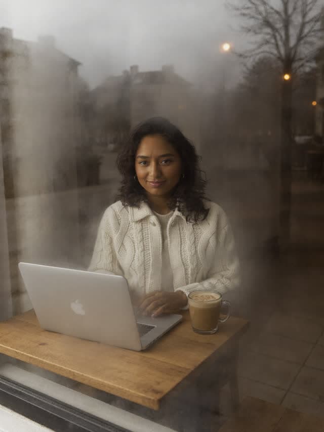 Priya in Through the glass